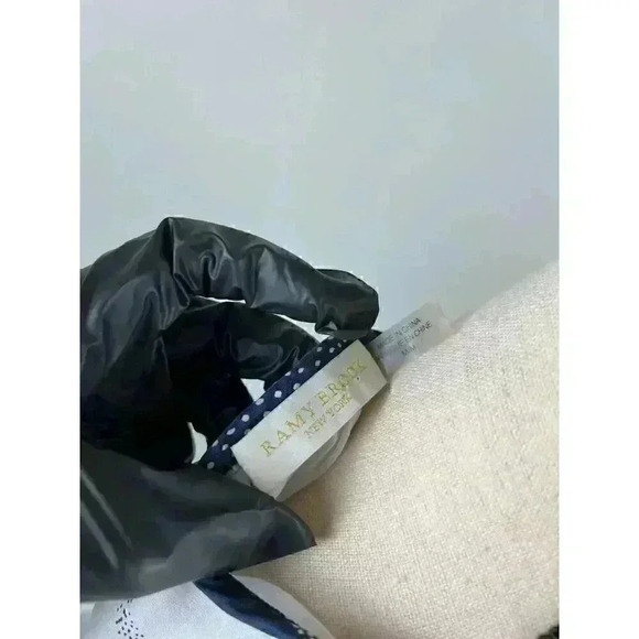 Ramy Brook Women's 100% Silk Halter Blouse Abstract Sleeveless Lined M Gray - Picture 10 of 12